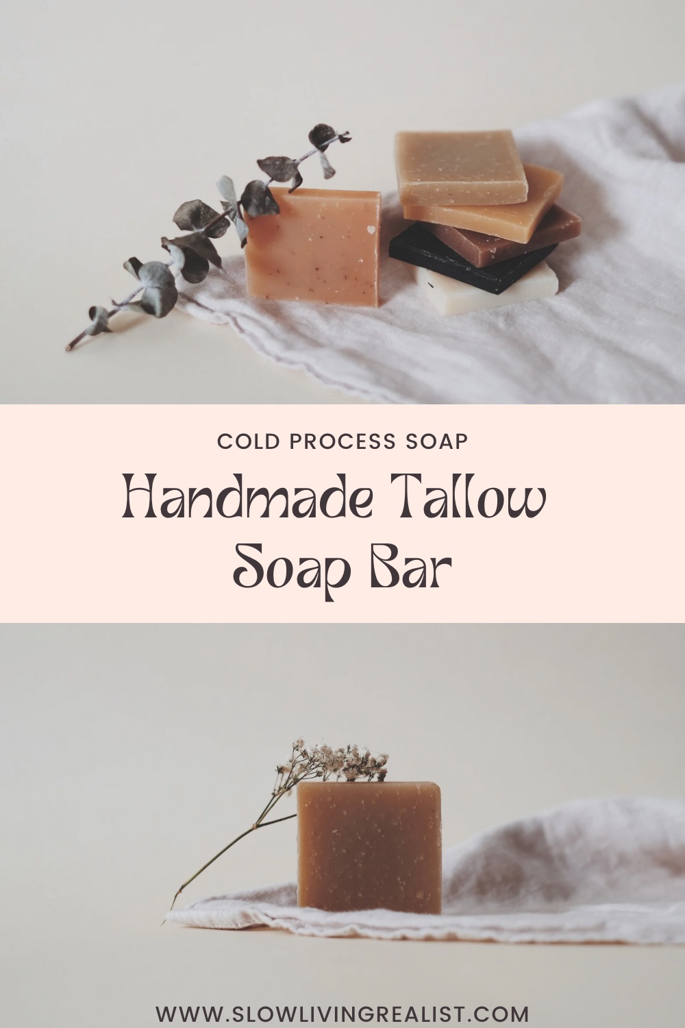 Handmade Tallow Soap Bar – Cold Process Soap