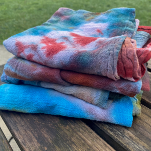 Pura Vida Farmstead Ice Dyed Tea Towels – 100% Cotton Flour Sack